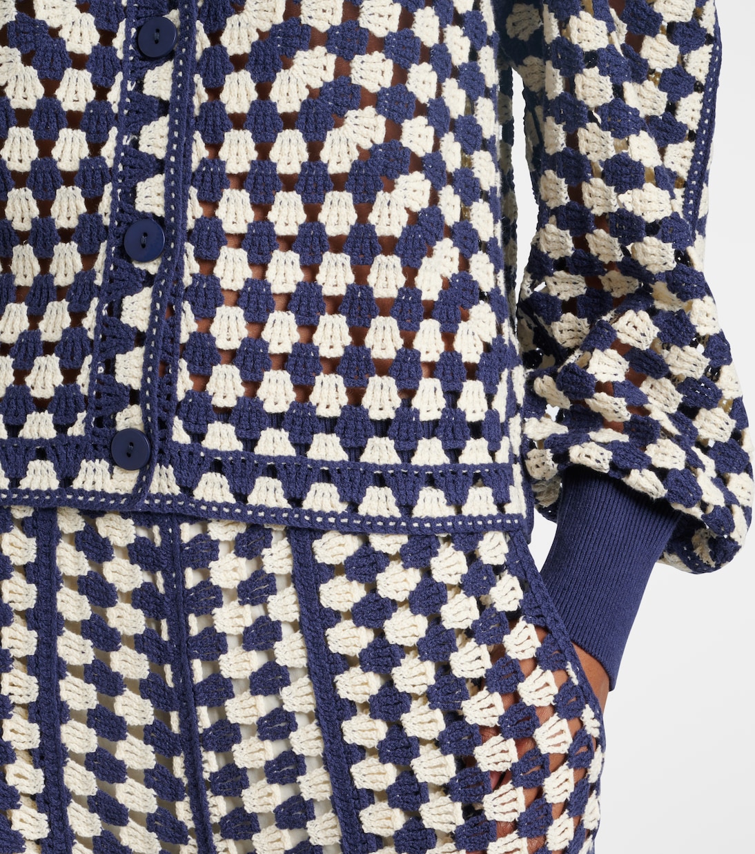 Cardigan in crochet di misto cotone | Farm Rio