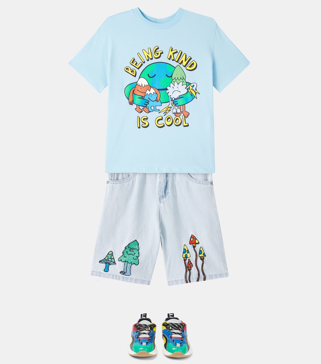 Printed cotton jersey T-shirt | Stella McCartney Kids