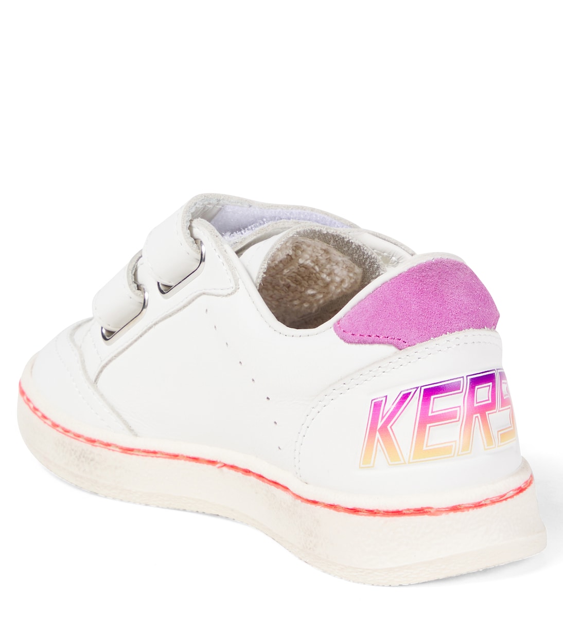 Ball Star printed leather sneakers | Golden Goose Kids