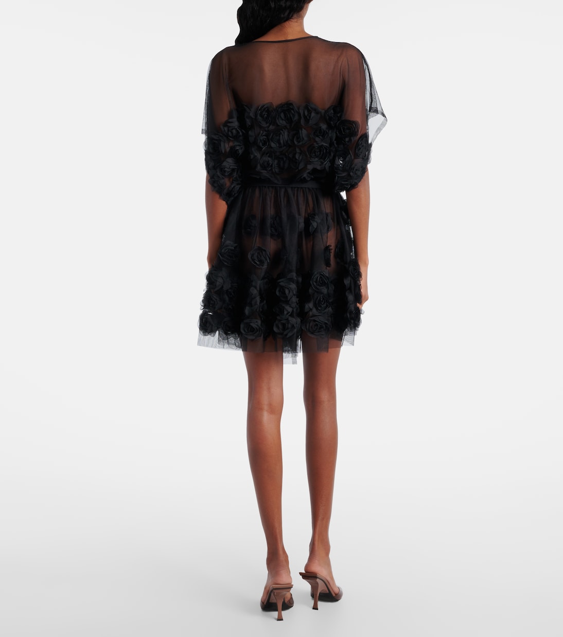 Robe en tulle à fleurs | Norma Kamali