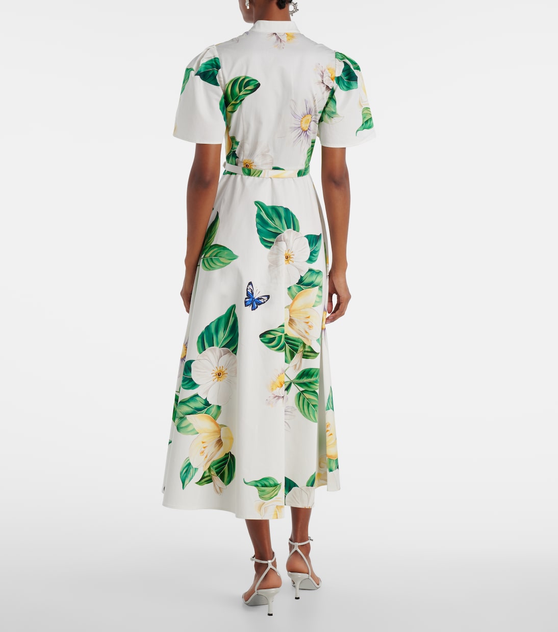 Bianca floral cotton shirt dress | Leo Lin