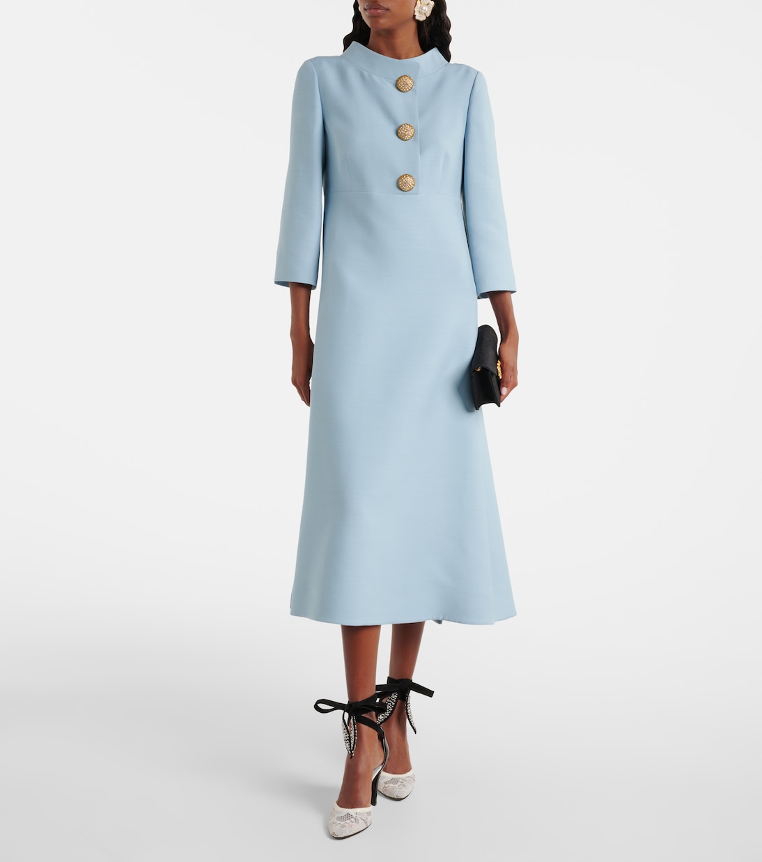 Abito midi in Crepe Couture | Valentino