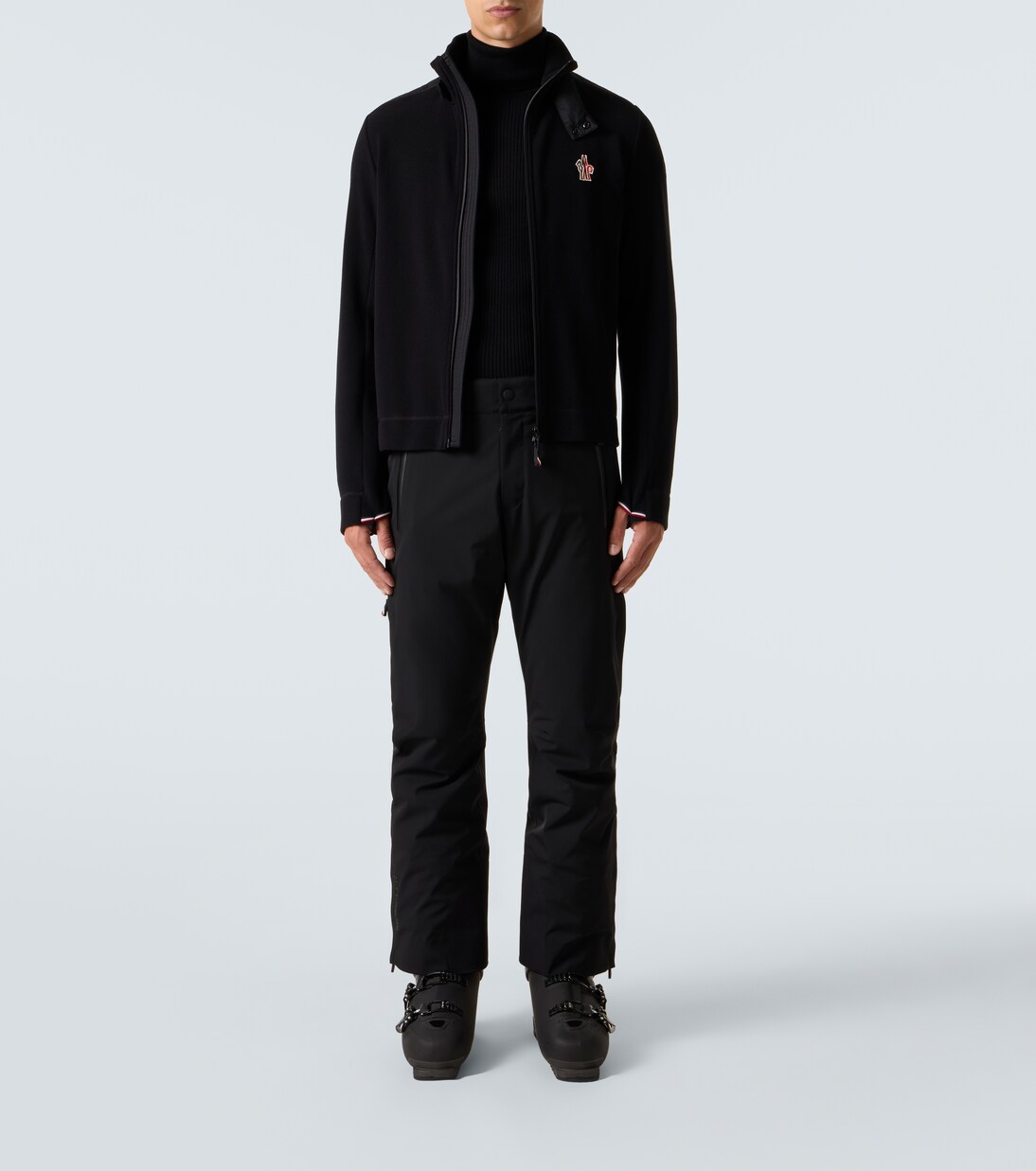 Top da sci in misto lana a collo alto | Moncler Grenoble