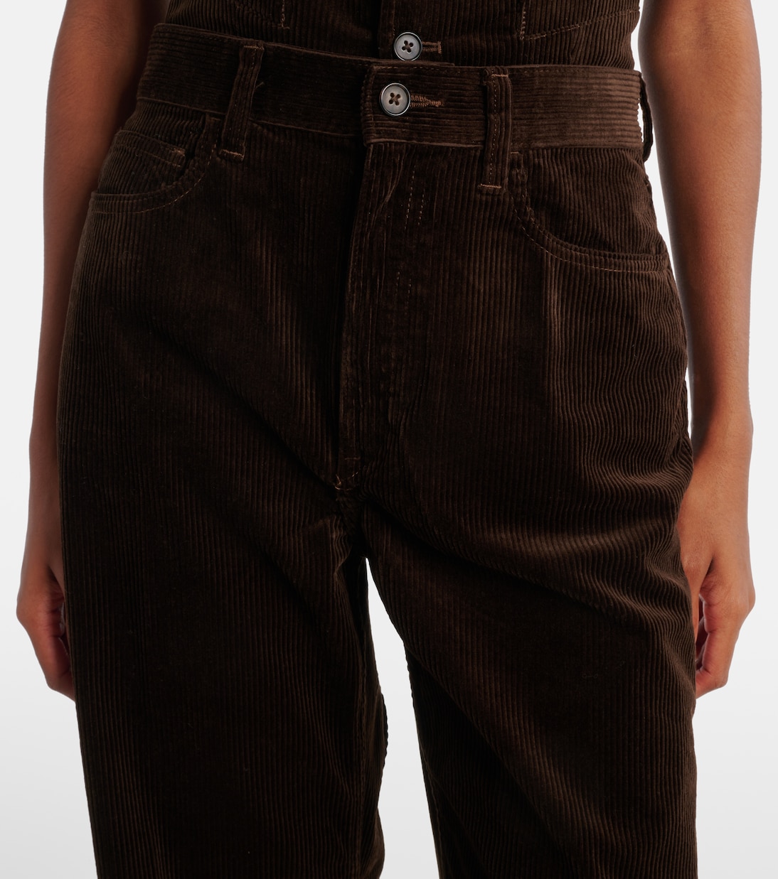 High-rise cotton corduroy wide-leg pants | Polo Ralph Lauren