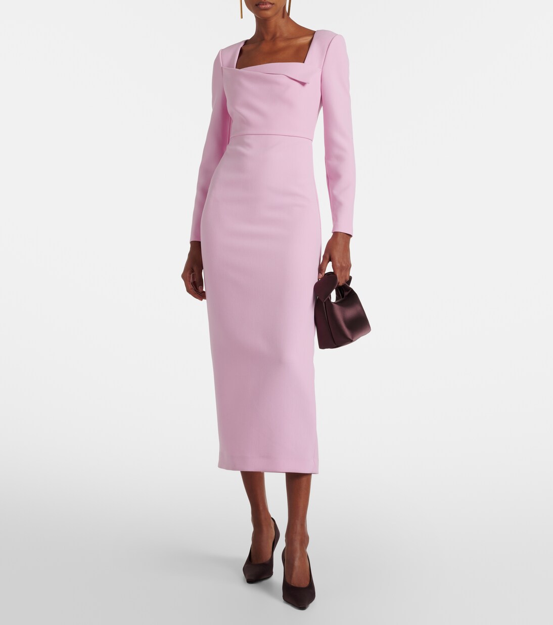 Crêpe midi dress | Roland Mouret