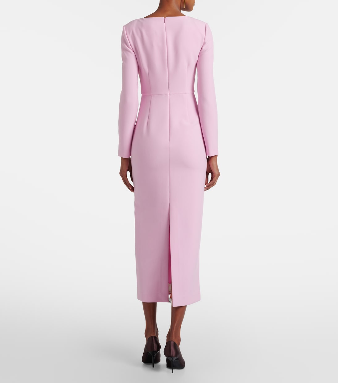 Crêpe midi dress | Roland Mouret