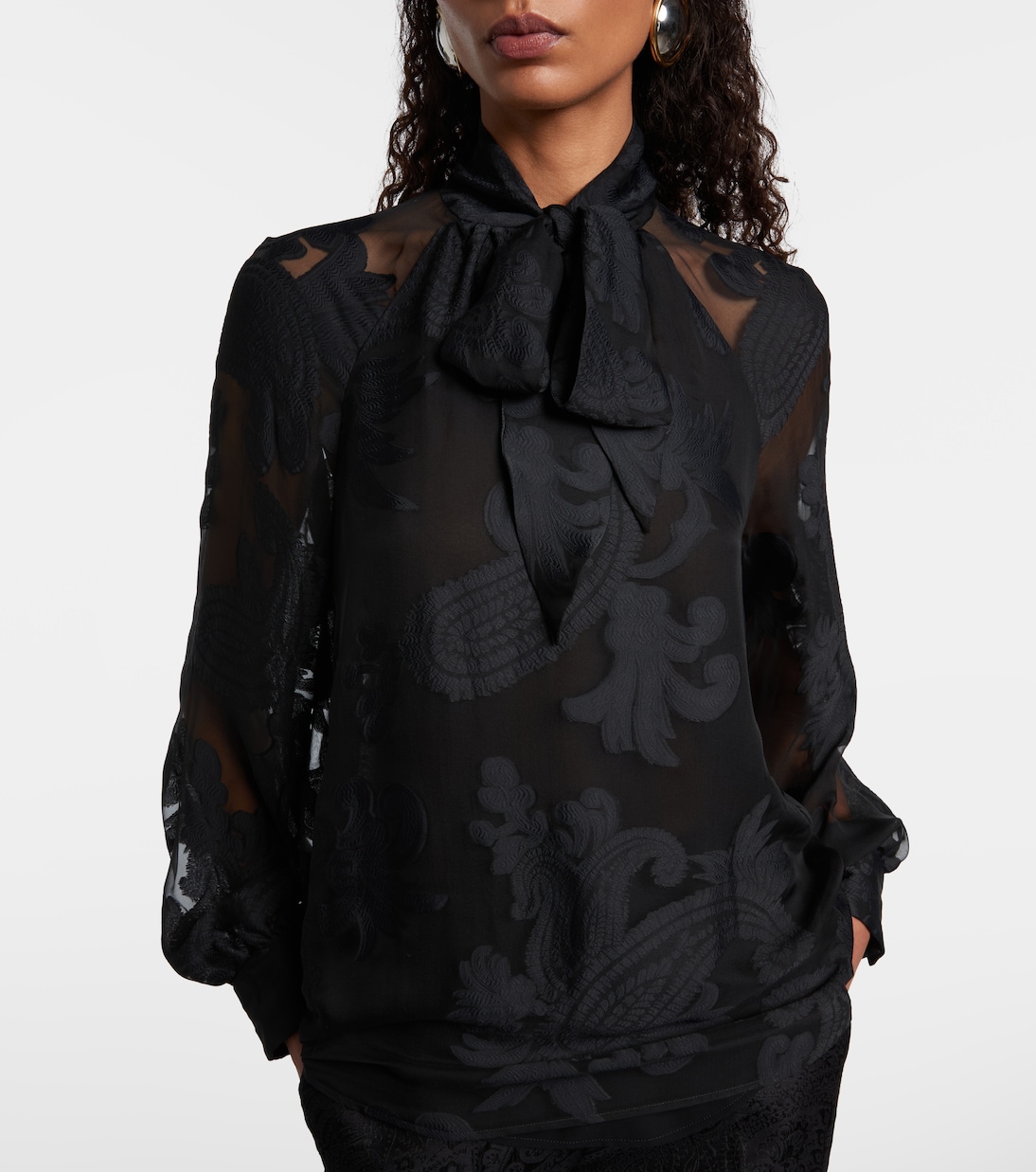 Paisley tie-neck blouse | Etro