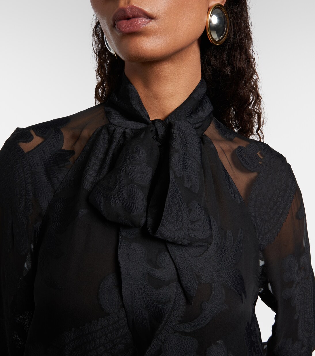 Paisley tie-neck blouse | Etro