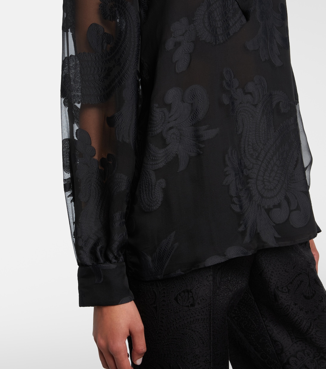 Paisley tie-neck blouse | Etro