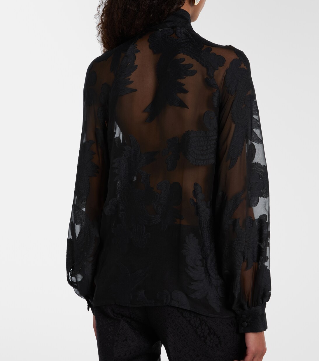 Paisley tie-neck blouse | Etro