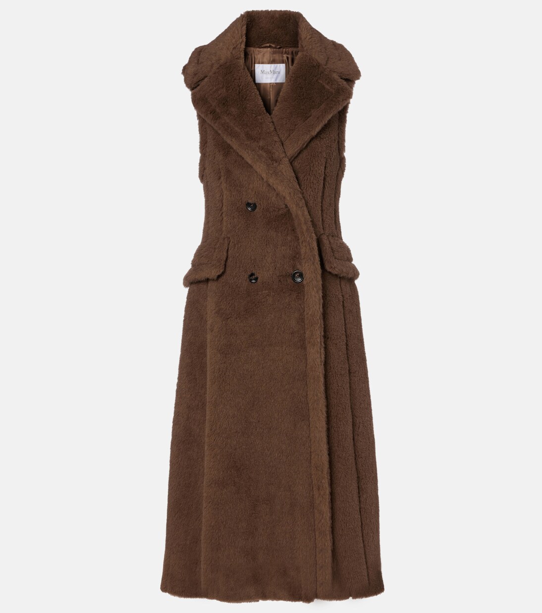 알파카 울 실크 테디 코트 | Max Mara