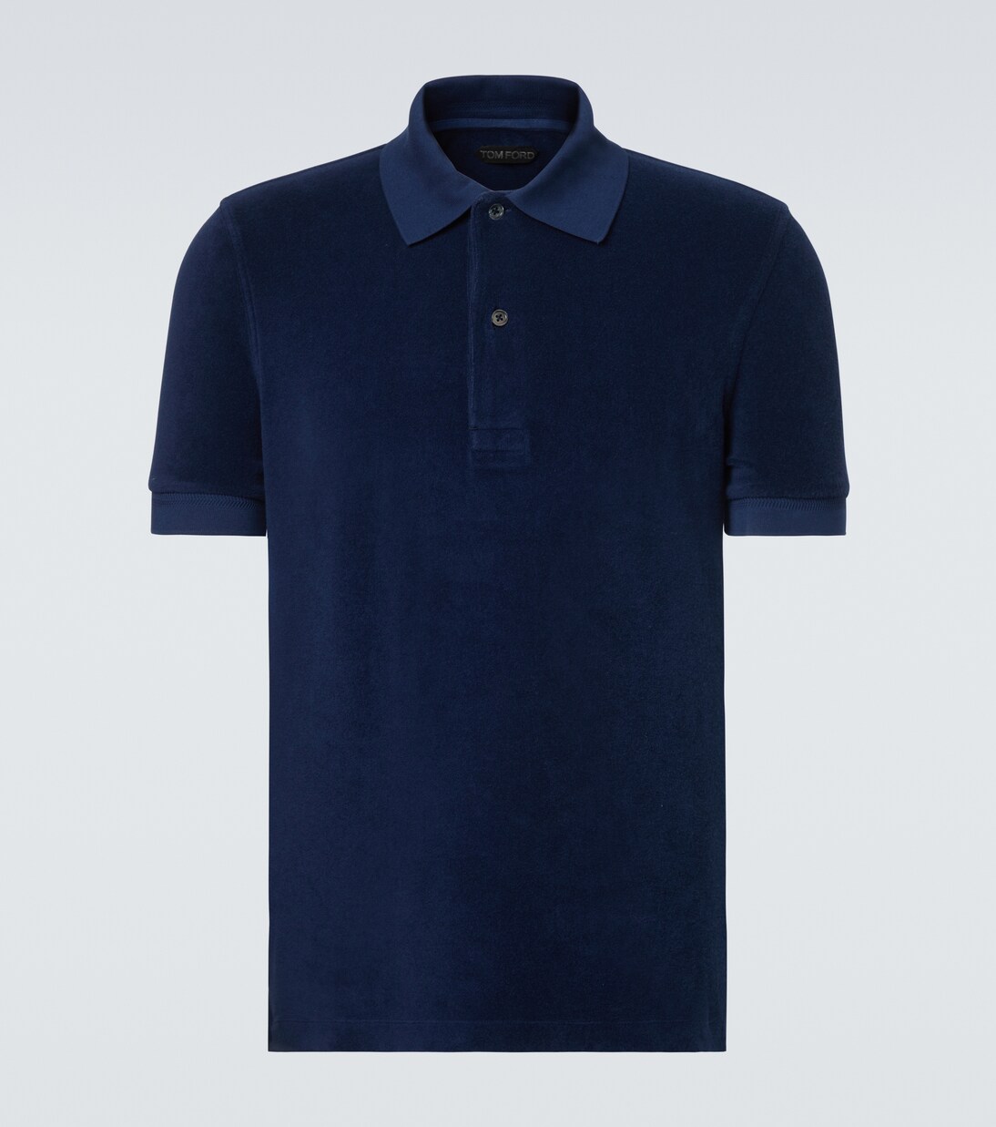 Cotton-blend terry polo shirt | Tom Ford