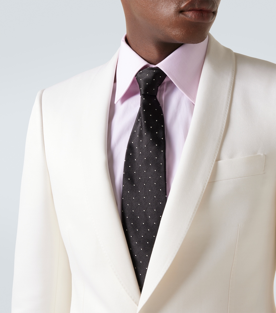 Polka-dot silk twill tie | Tom Ford