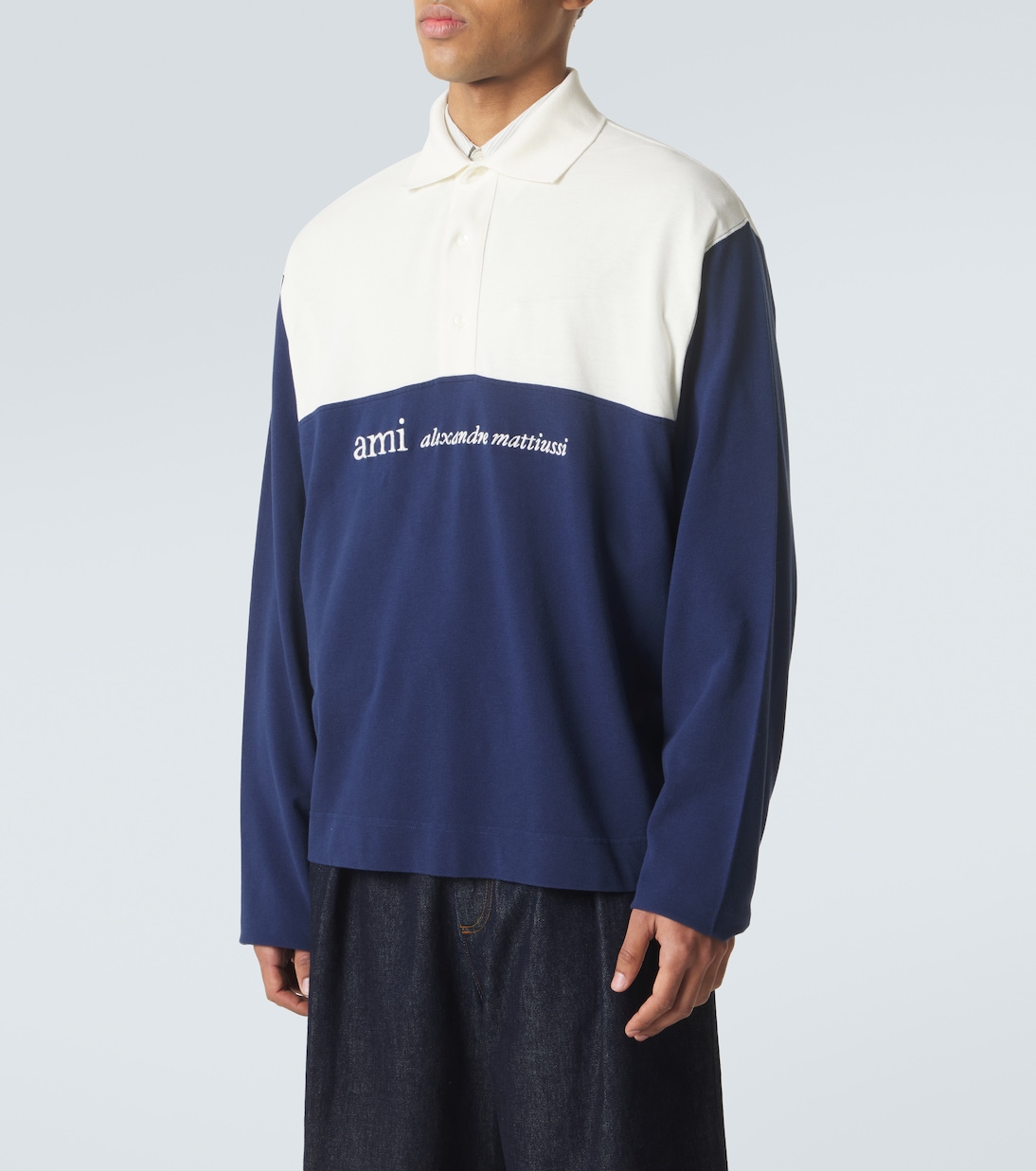 Logo cotton piqué polo shirt | Ami Paris
