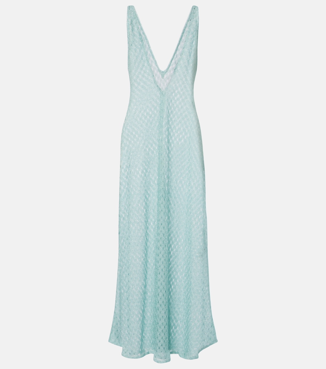 Open-knit lamé maxi dress | Missoni