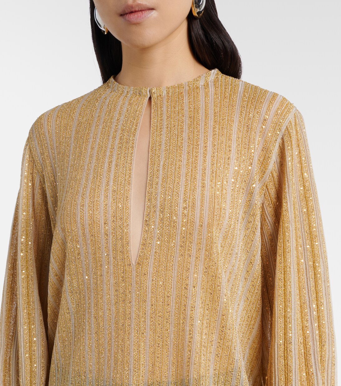 Cutout lamé blouse | Missoni