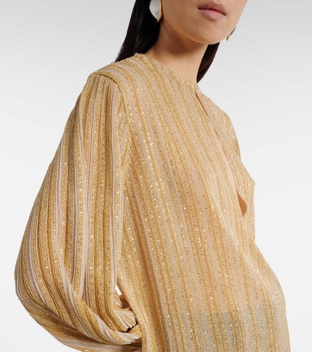 Cutout lamé blouse | Missoni