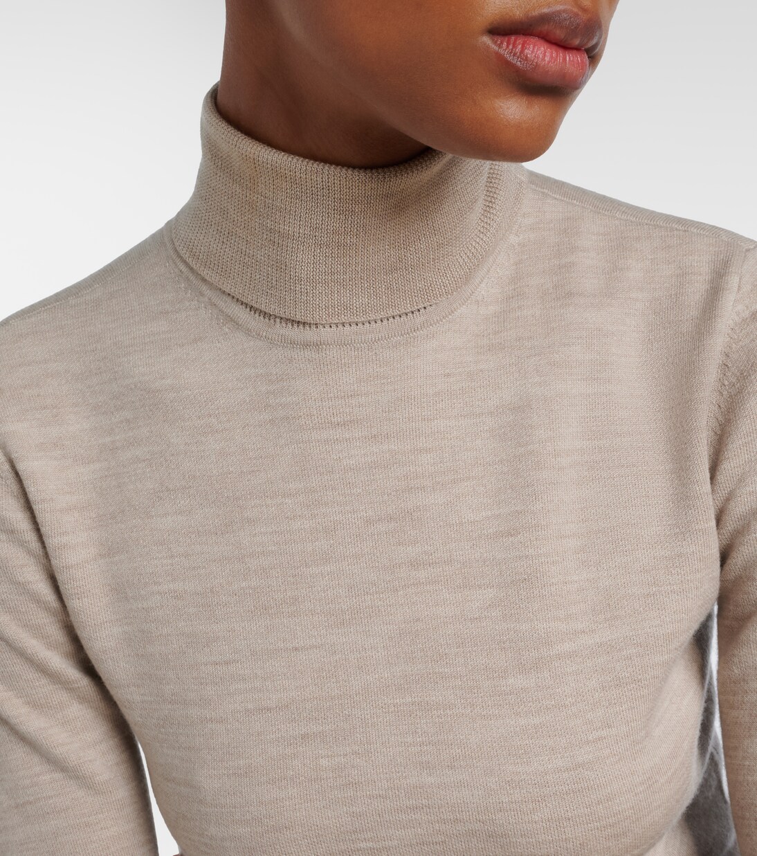 Wool, cashmere, and silk turtleneck top | Gabriela Hearst