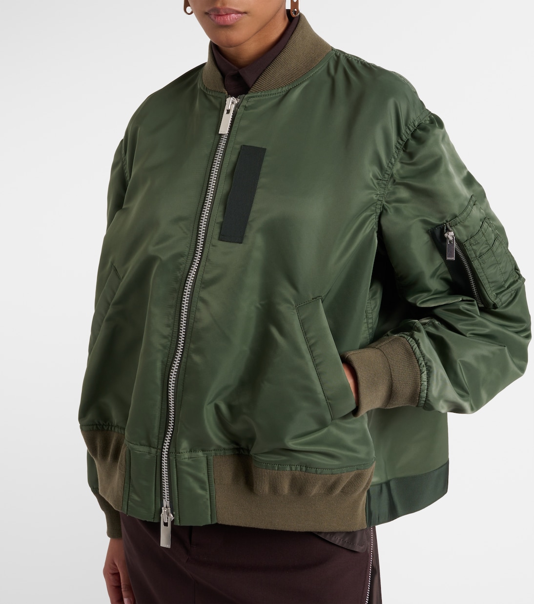Technical twill bomber jacket | Sacai
