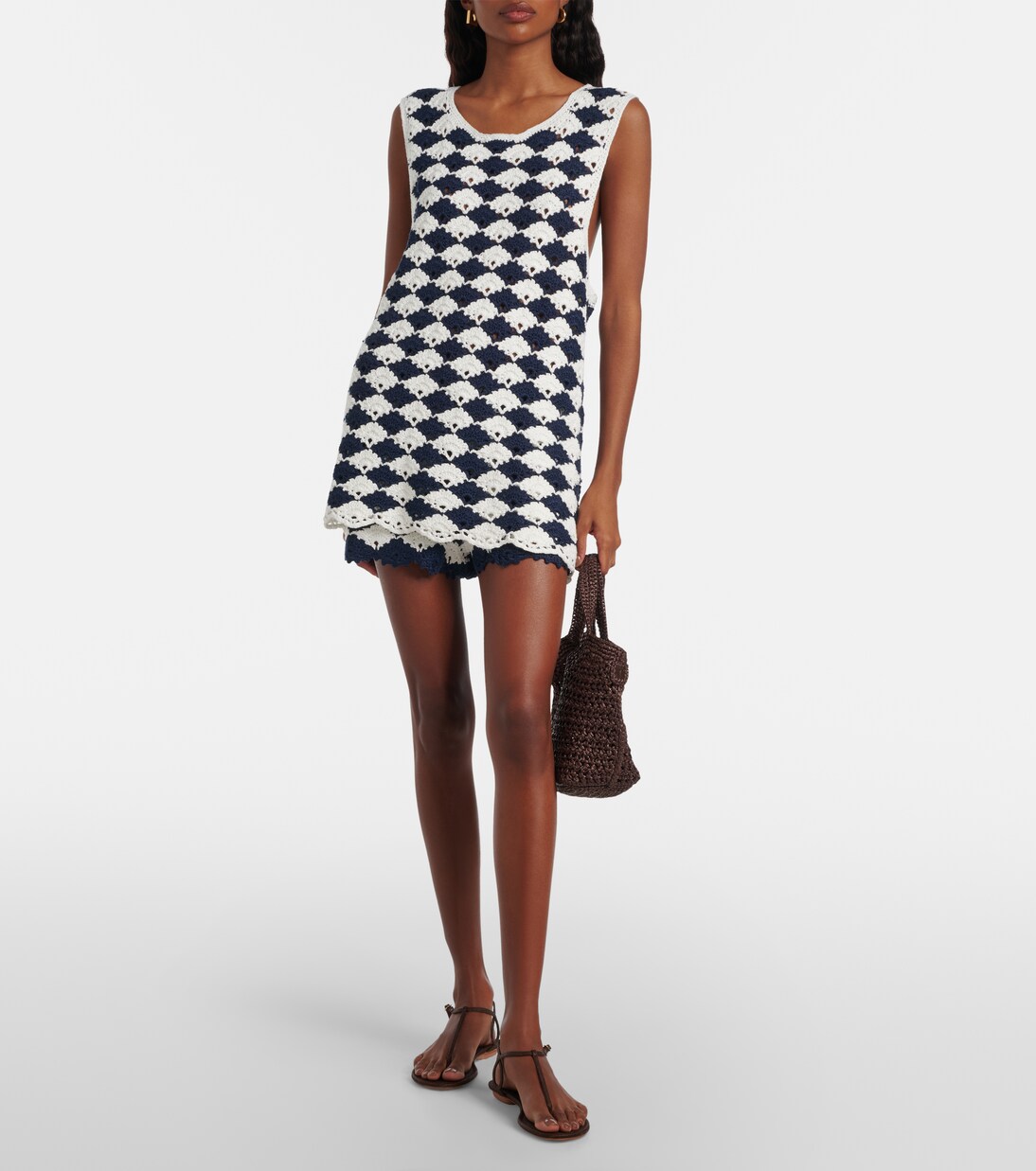 扇贝边钩编上衣 | Farm Rio