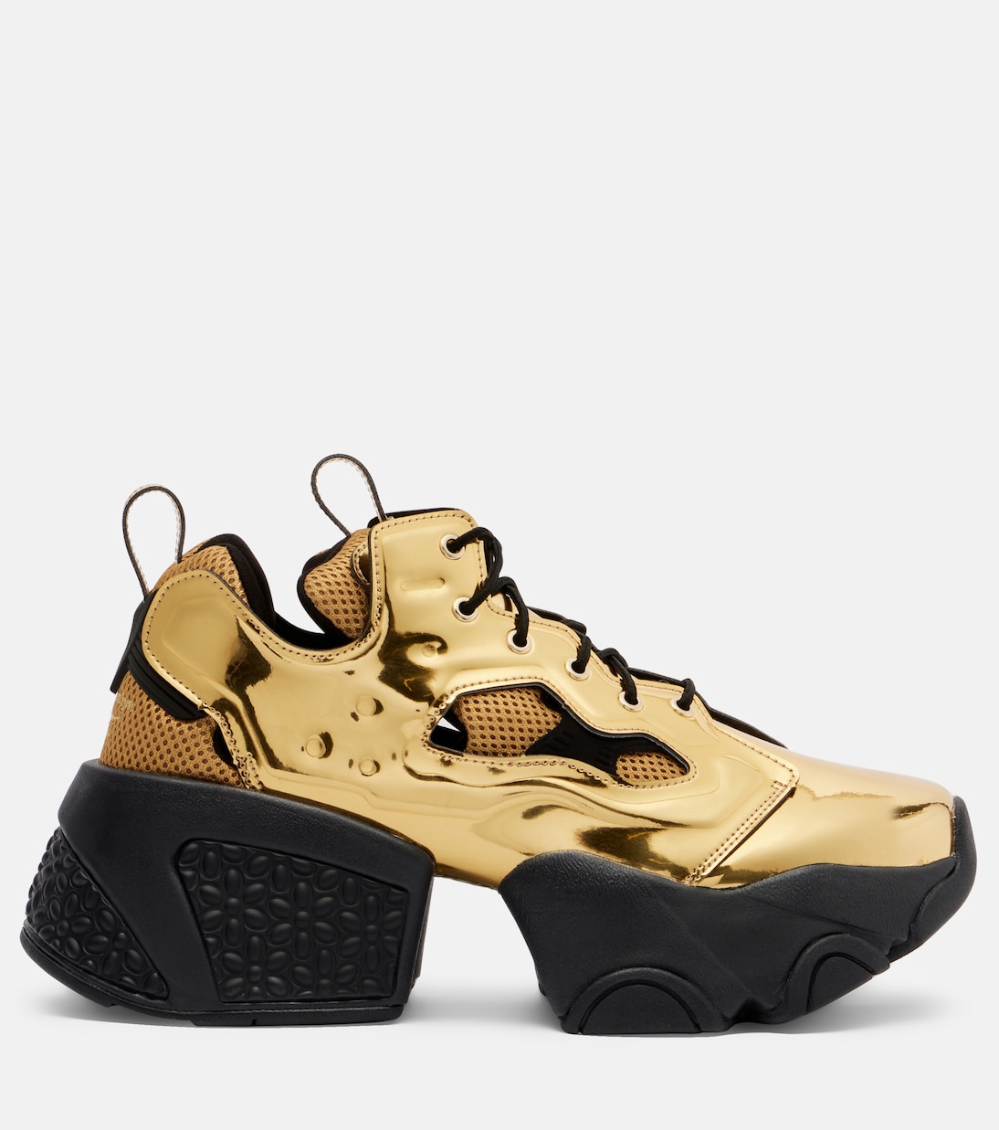 Metallic-effect platform sneakers | Noir Kei Ninomiya