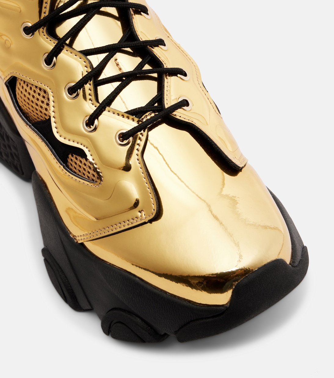 Metallic-effect platform sneakers | Noir Kei Ninomiya