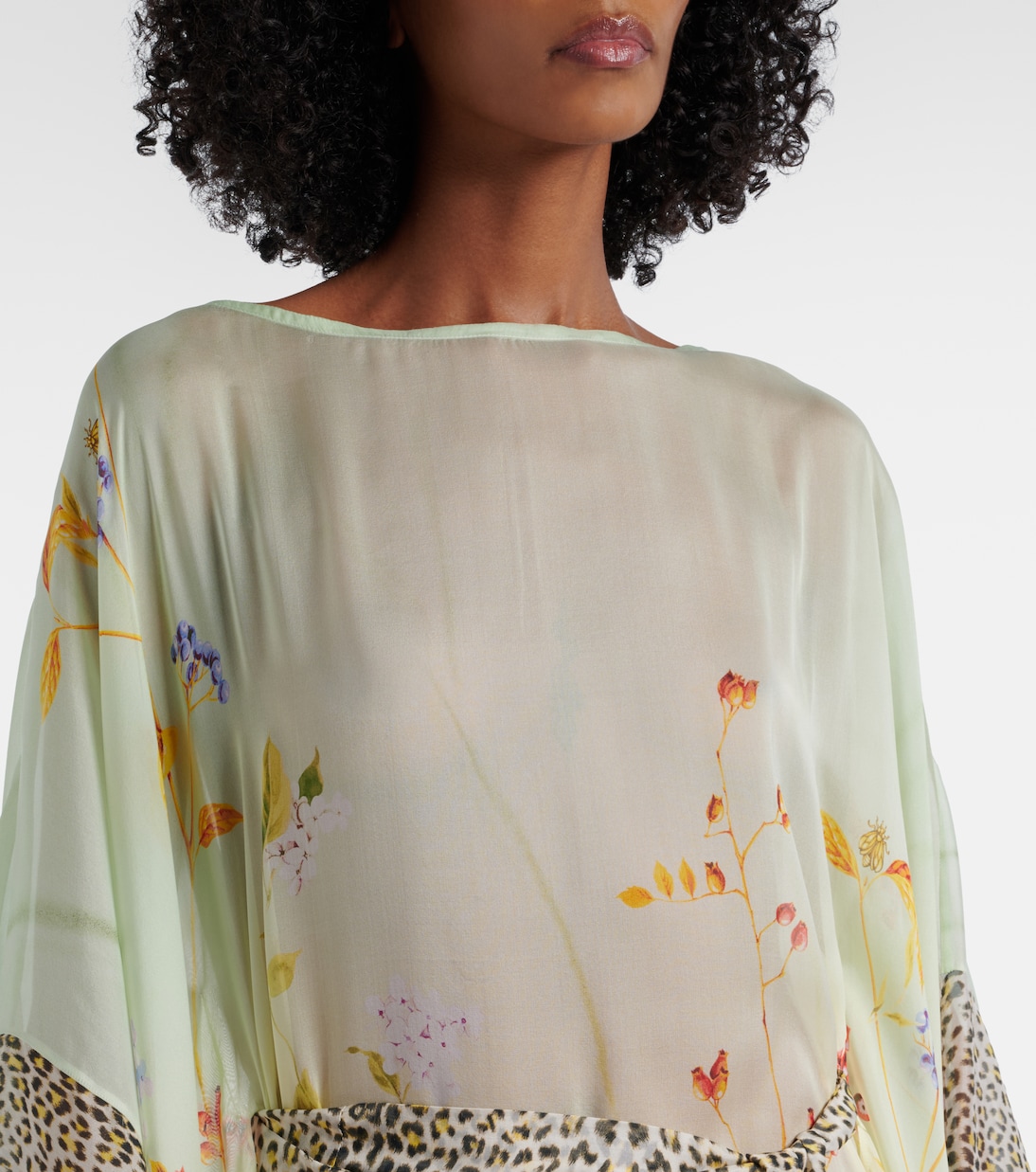 Bedruckter Kaftan aus Seide | Roberto Cavalli