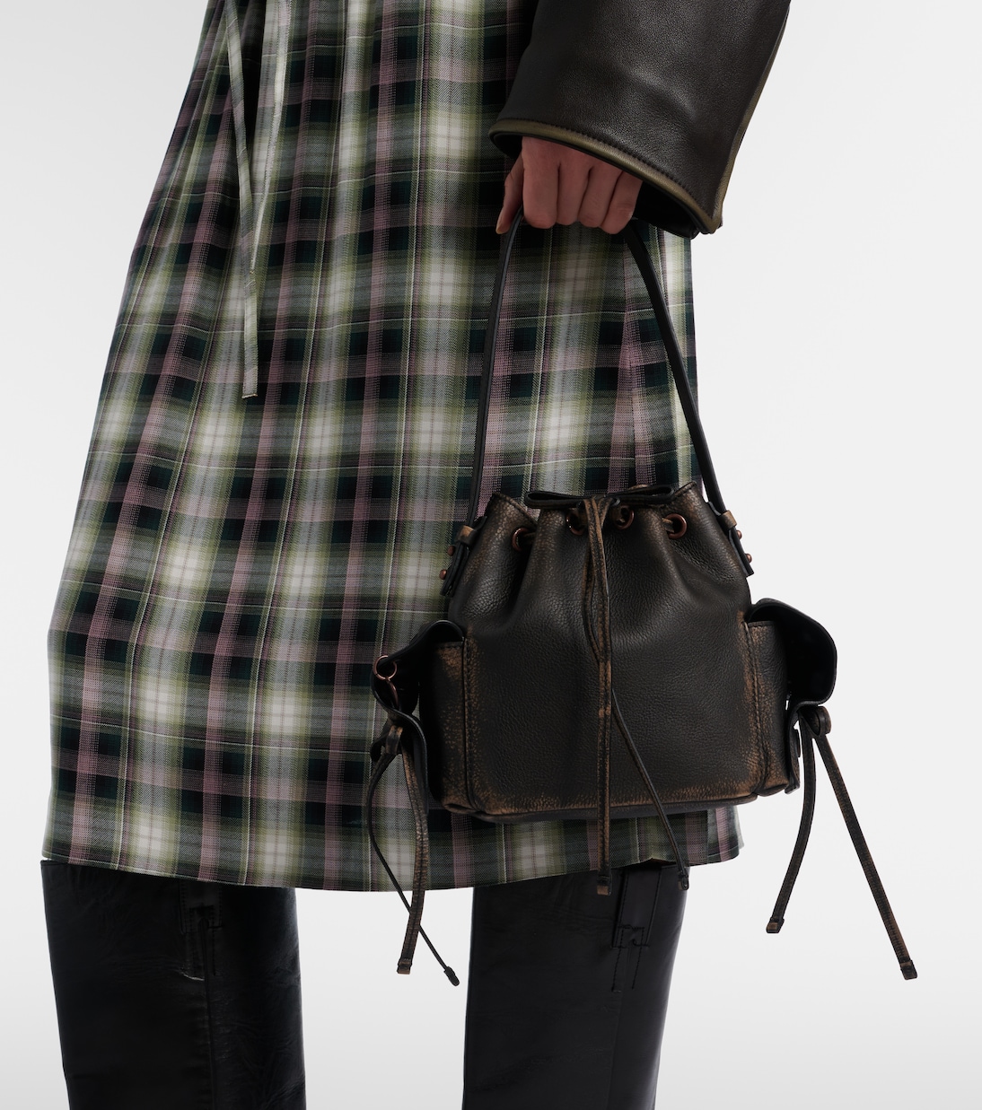 Leather bucket bag | Acne Studios