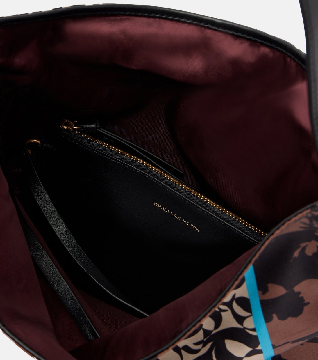 Sac Small imprimé en satin | Dries Van Noten