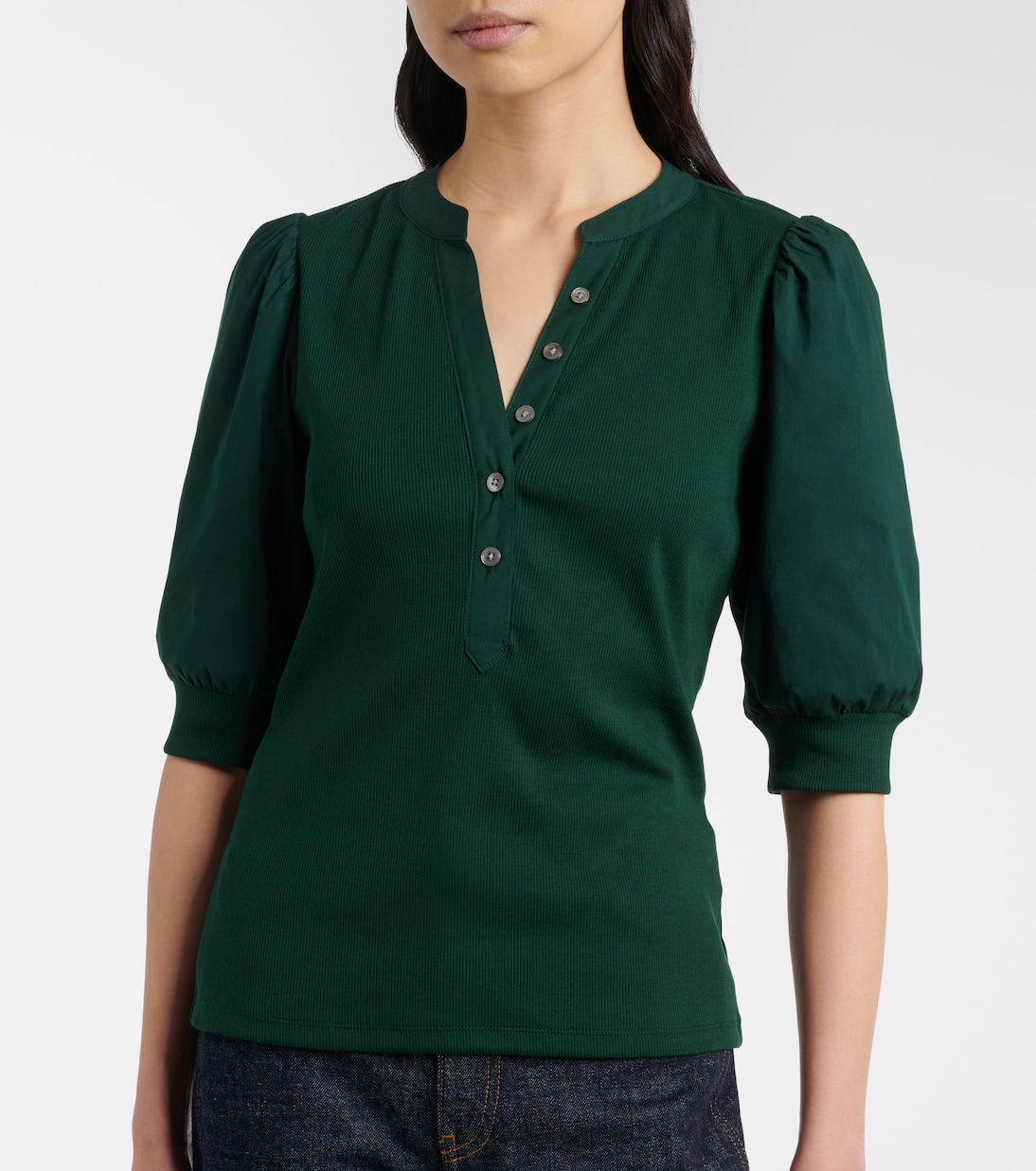 Top Coralee aus einem Baumwollgemisch | Veronica Beard