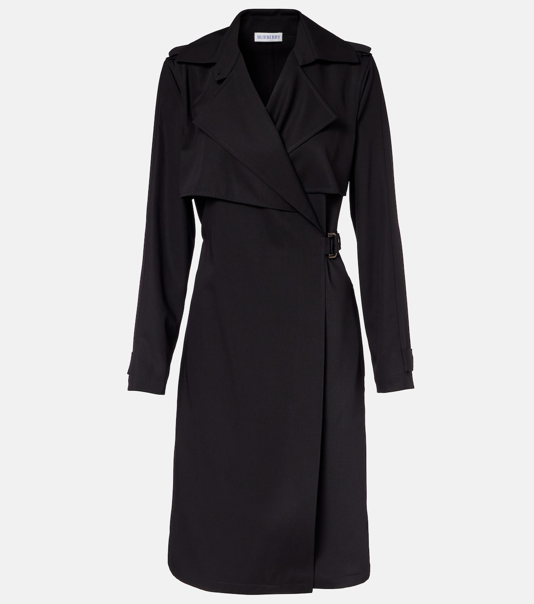 Belted wool wrap dress | Burberry