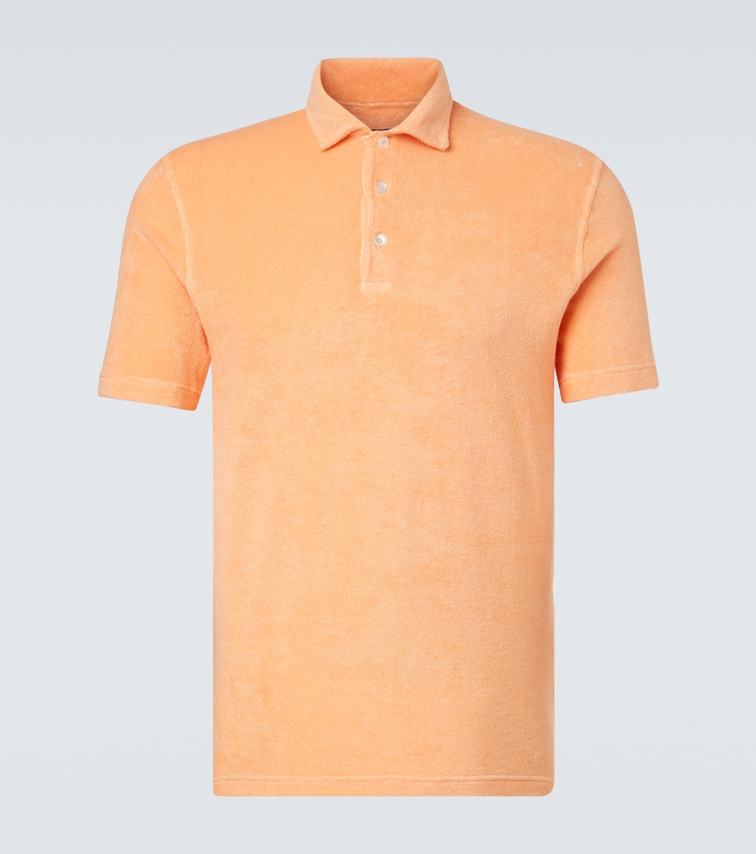 Mondial cotton terry polo shirt | Fedeli