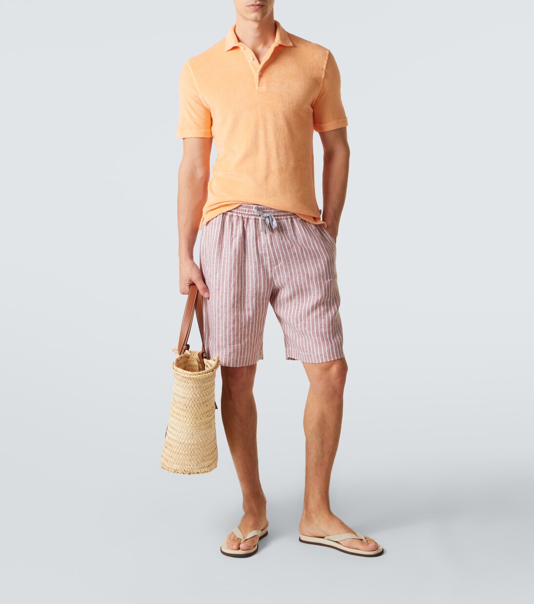 Mondial cotton terry polo shirt | Fedeli