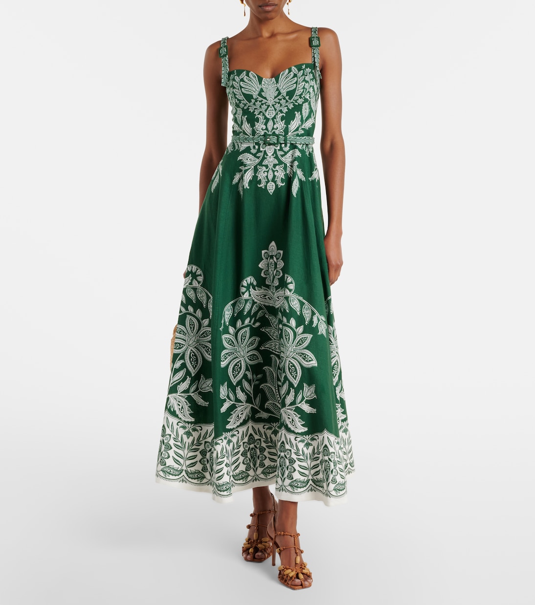 Maxikleid Miranda aus einem Leinengemisch | Farm Rio