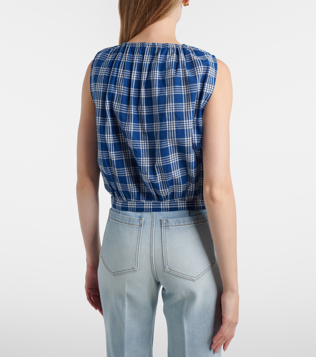 Theo checked cotton top | Dôen