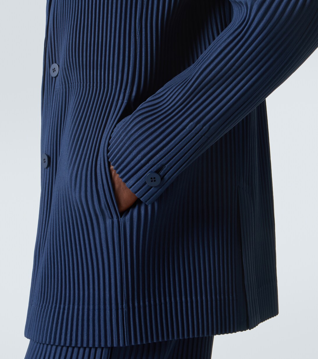 Tailored Pleats 1 double-breasted blazer | Homme Plissé Issey Miyake