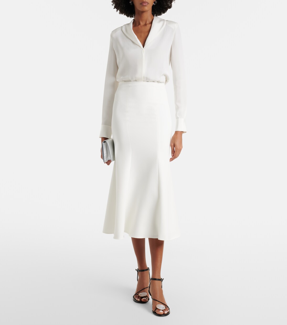 Falda midi de crepé | Roland Mouret