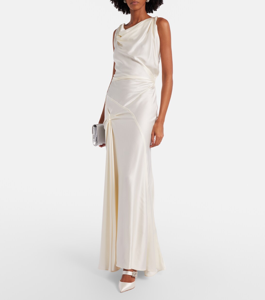 Verzierte Pumps Mini Bouquet aus Satin | Roger Vivier