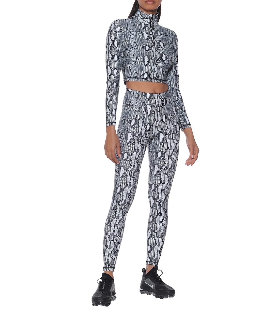 Snake-print sports top | Adam Selman Sport