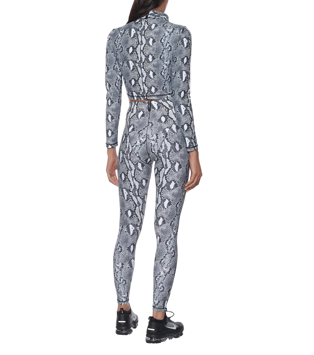 Snake-print sports top | Adam Selman Sport