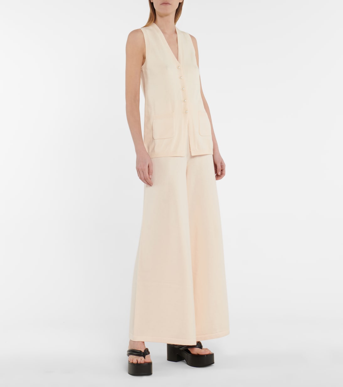 Pantalon ample Mitchell en coton mélangé | Staud
