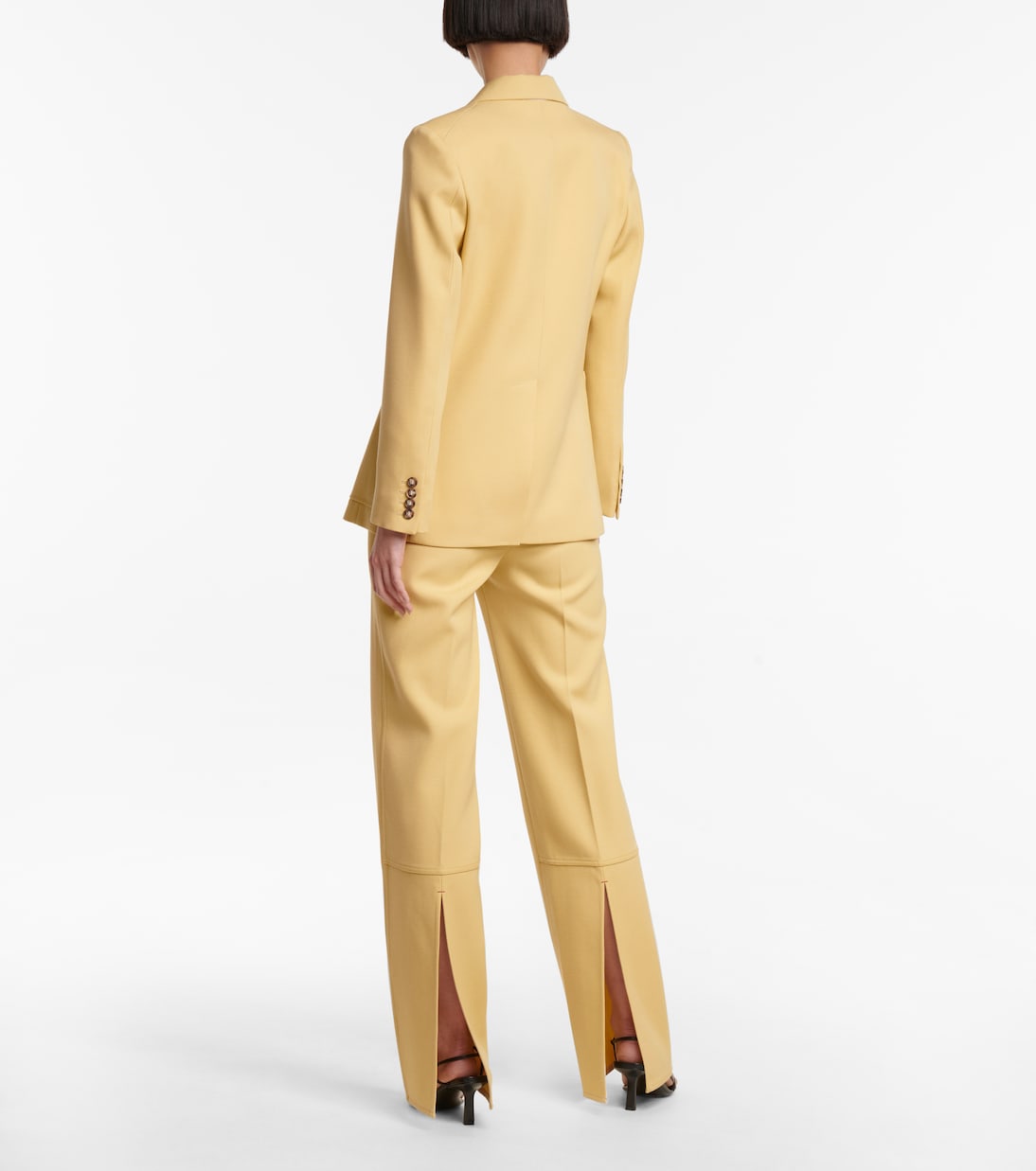 Single-breasted wool blazer | Victoria Beckham