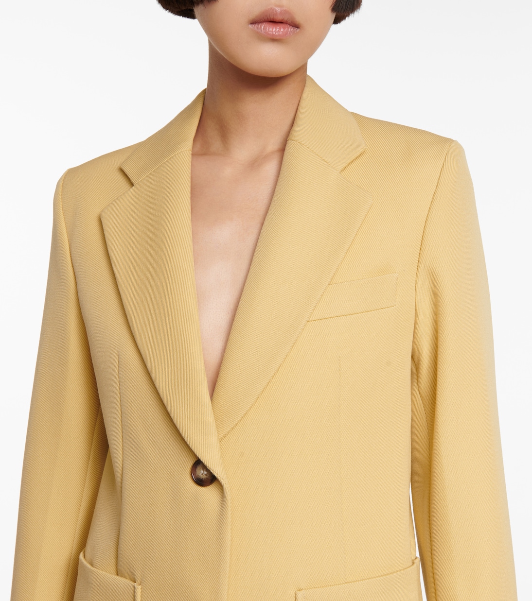 Single-breasted wool blazer | Victoria Beckham