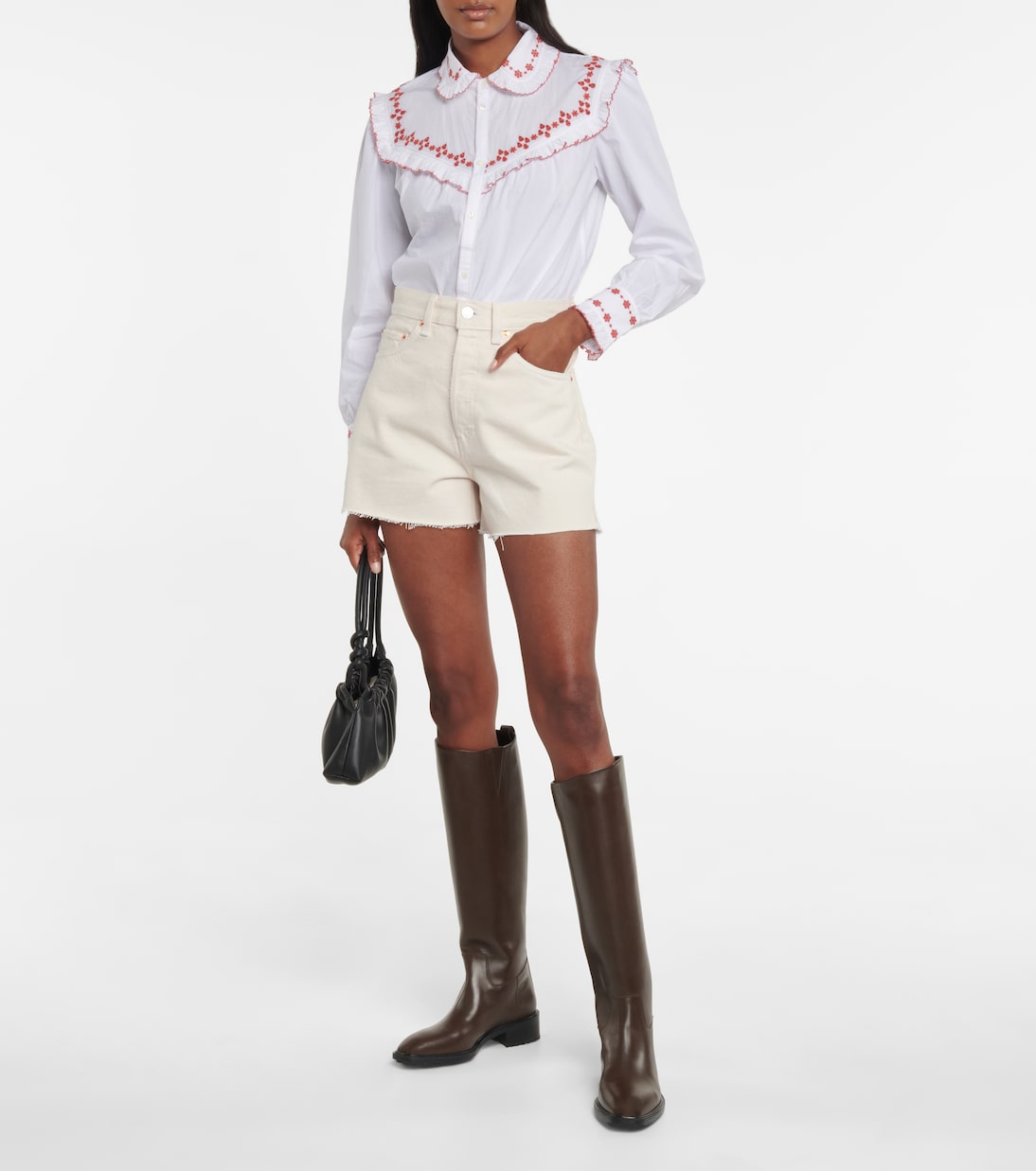 Shorts di jeans a vita alta | Re/Done