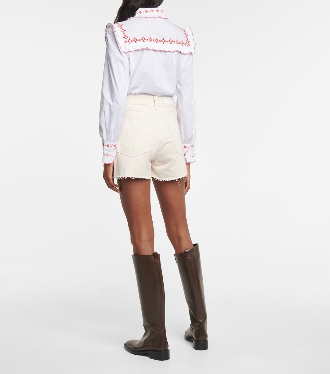 Shorts di jeans a vita alta | Re/Done