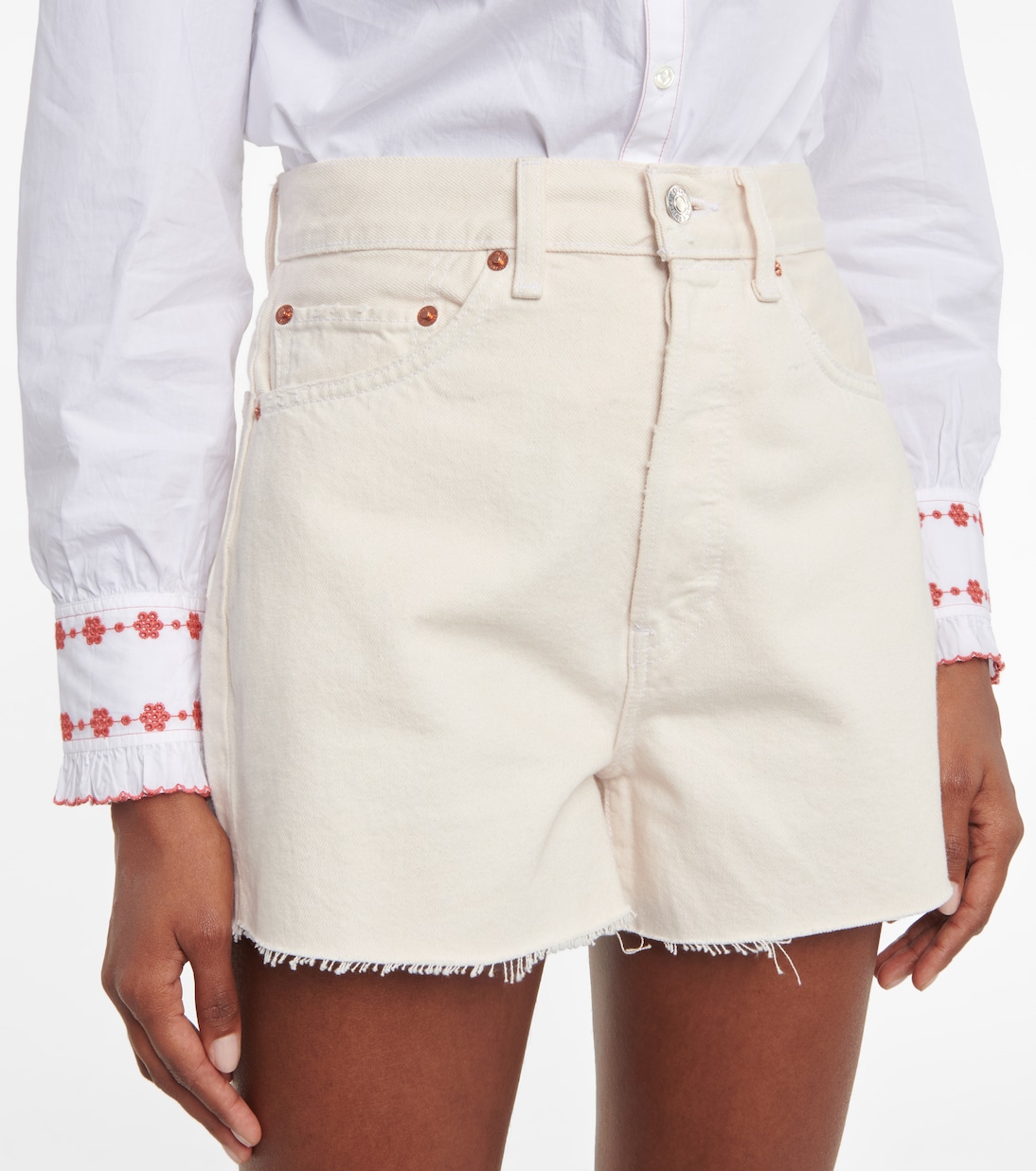 Shorts di jeans a vita alta | Re/Done
