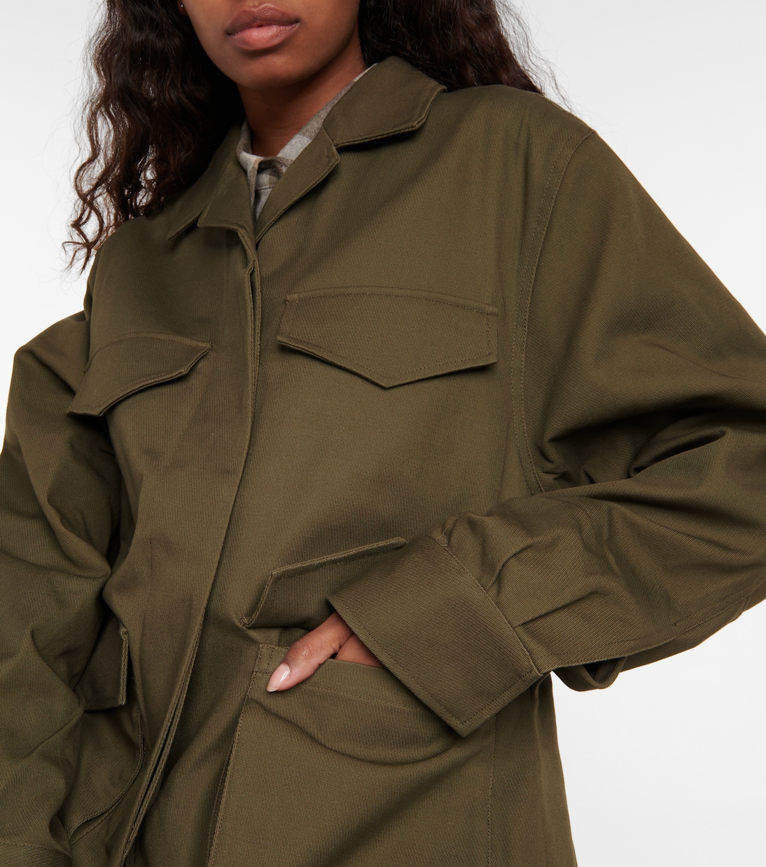 Cotton cargo jacket | Toteme