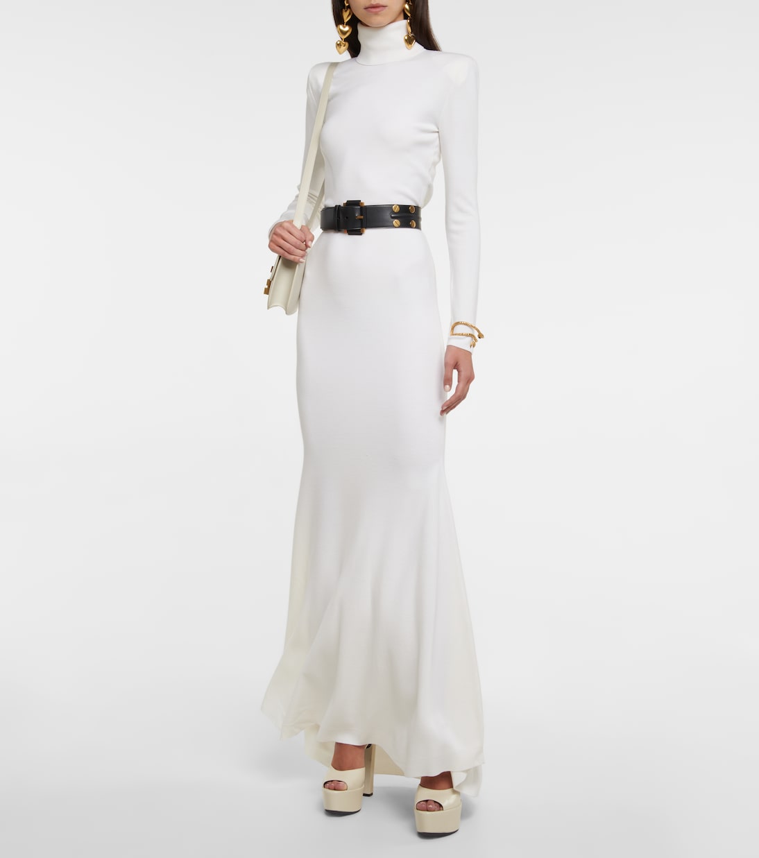 Sandali Jodie 145 in pelle con plateau | Saint Laurent