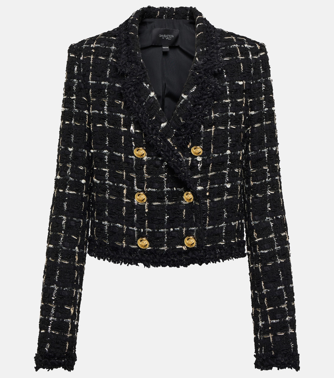 Checked cropped tweed jacket | Giambattista Valli