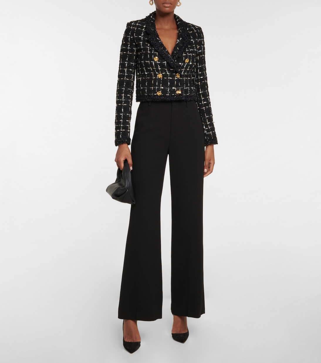 Checked cropped tweed jacket | Giambattista Valli